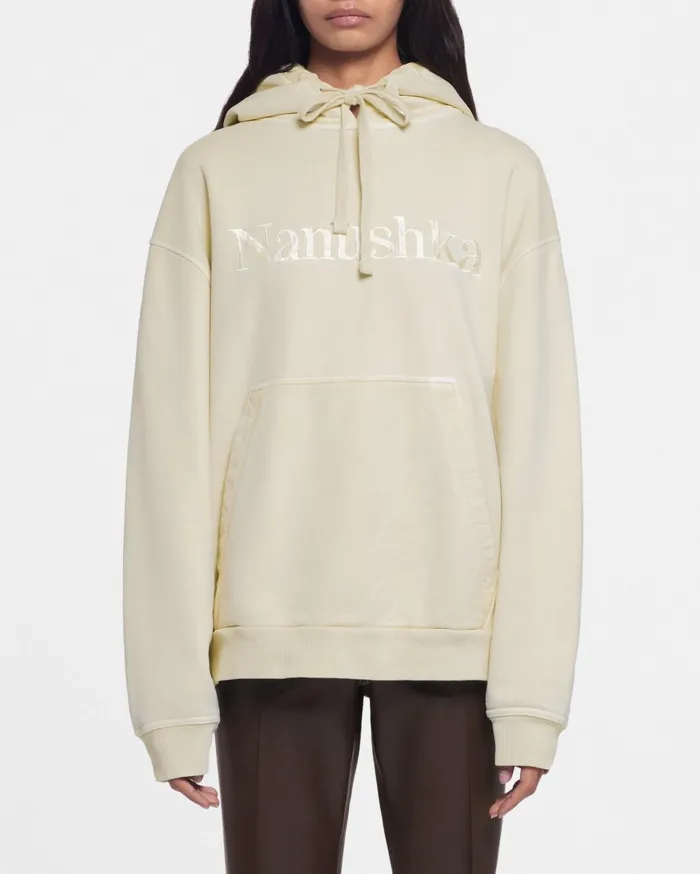 Nanushka Tops WomenMen Ever Organically Grown CottonFleece Hoodie Shell Symbol