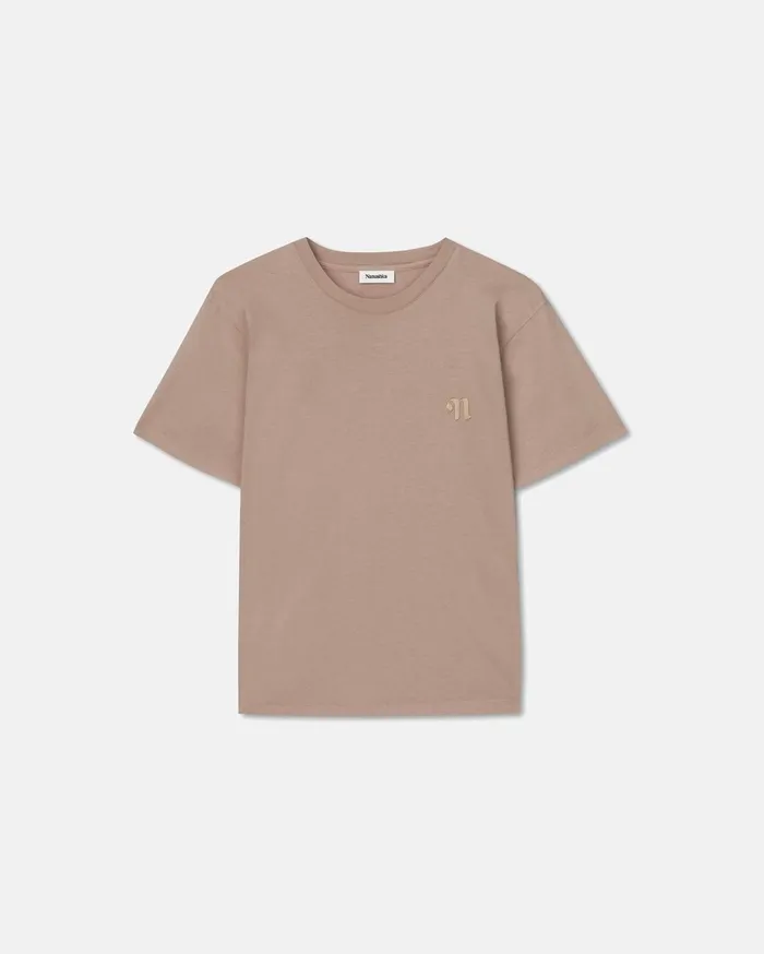 Nanushka Tops WomenMen Reece Organically Grown Cotton TShirt Nut