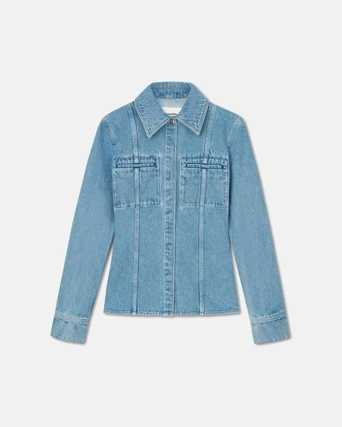 Nanushka Tops Women Mireio Denim Shirt Eco Light Wash