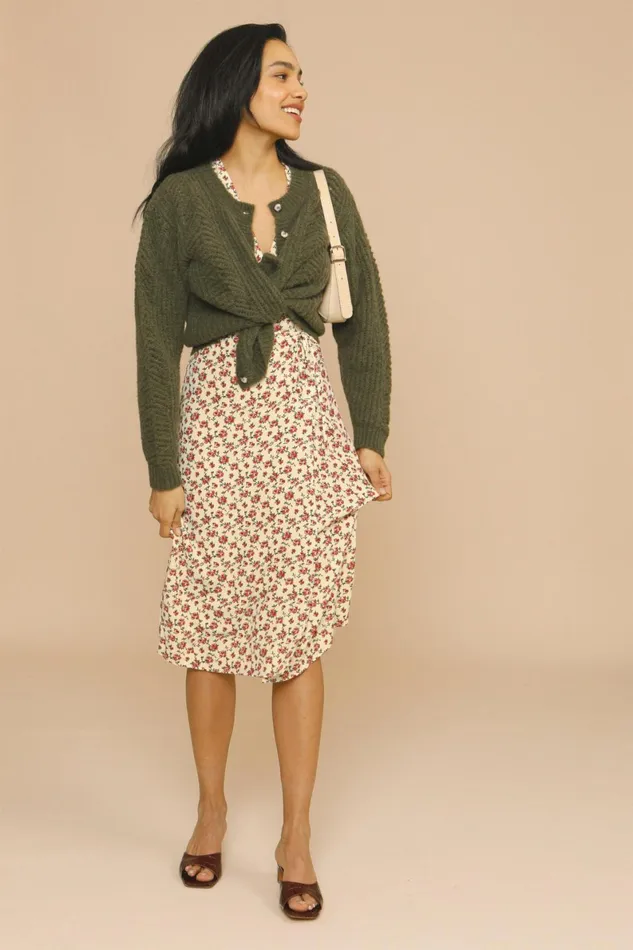ODILE Cardigan Khaki Women Rouje Knits