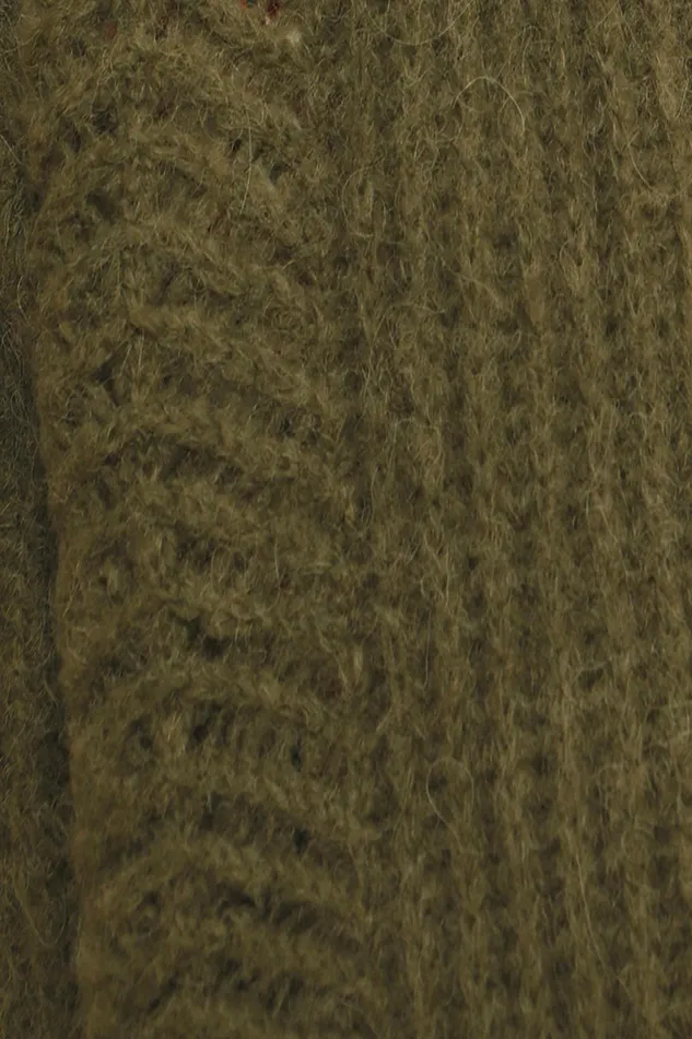ODILE Cardigan Khaki Women Rouje Knits
