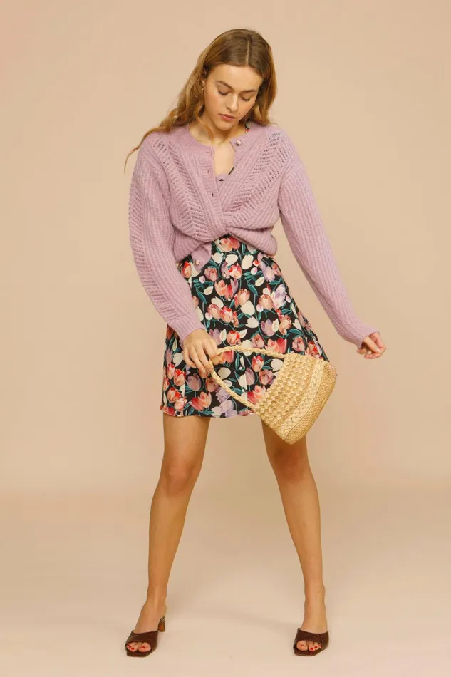 ODILE Cardigan Lila Women Rouje Knits