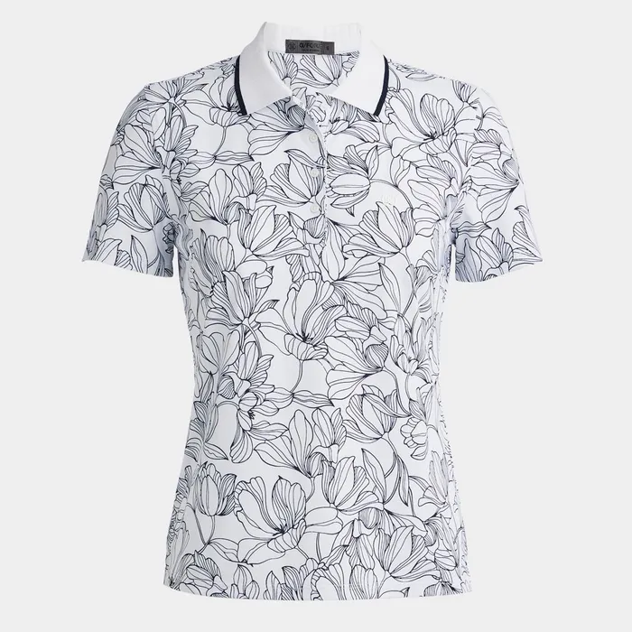 Outline Iris Tech Piqu Polo Snow Women GFORE Tops
