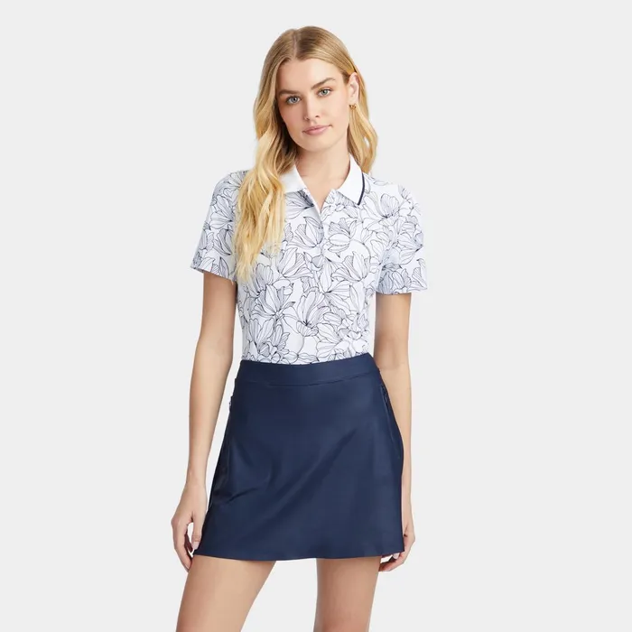 Outline Iris Tech Piqu Polo Snow Women GFORE Tops
