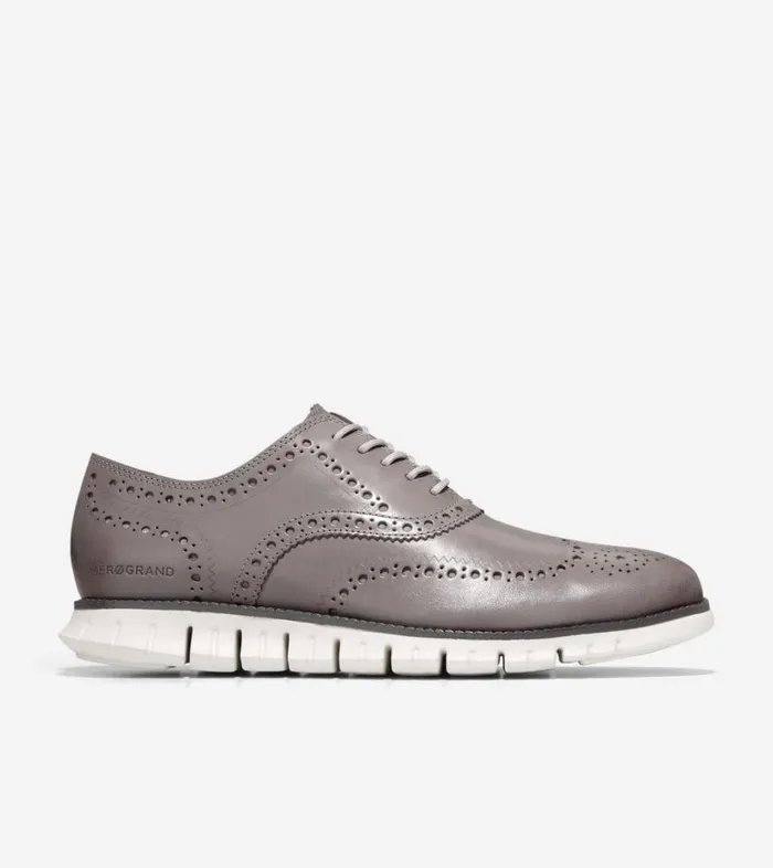 Oxfords Men Cole Haan ZERGRAND Wingtip Oxford Ironstone Egret