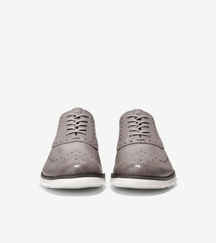Oxfords Men Cole Haan ZERGRAND Wingtip Oxford Ironstone Egret Oxfords Men Cole Haan ZERGRAND Wingtip Oxford Ironstone Egret