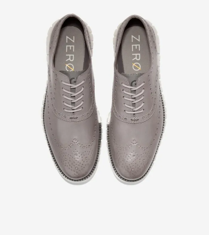 Oxfords Men Cole Haan ZERGRAND Wingtip Oxford Ironstone Egret Oxfords Men Cole Haan ZERGRAND Wingtip Oxford Ironstone Egret