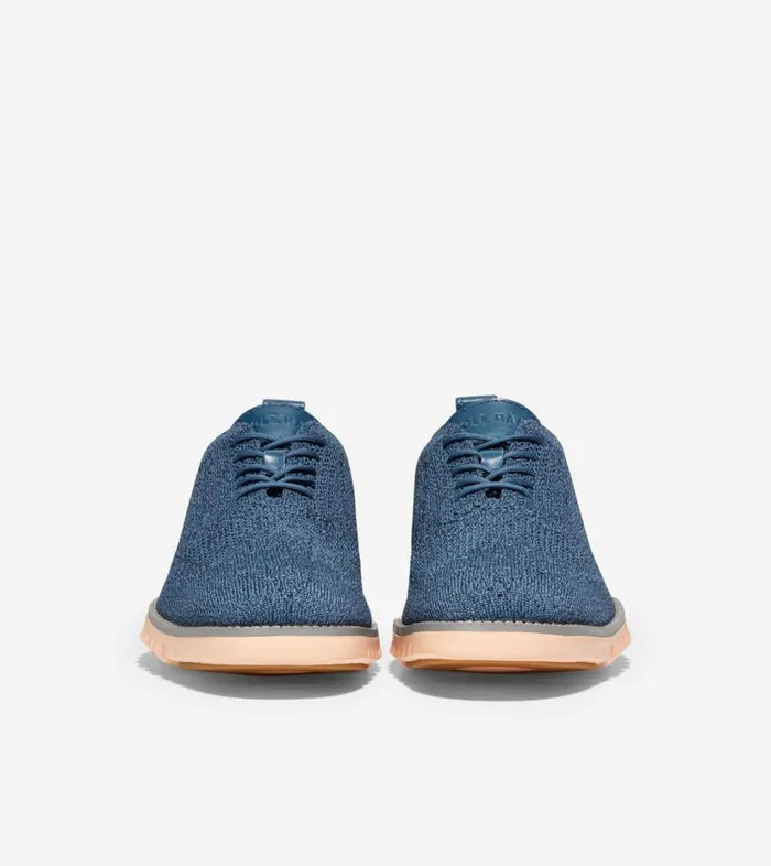 Oxfords Men Cole Haan ZERGRAND Wingtip Oxford Stitchlite Ensign Blue Stitchlite sleetbarley Beige Oxfords Men Cole Haan ZERGRAND Wingtip Oxford Stitchlite Ensign Blue Stitchlite sleetbarley Beige