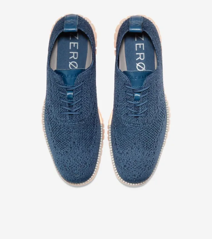 Oxfords Men Cole Haan ZERGRAND Wingtip Oxford Stitchlite Ensign Blue Stitchlite sleetbarley Beige Oxfords Men Cole Haan ZERGRAND Wingtip Oxford Stitchlite Ensign Blue Stitchlite sleetbarley Beige
