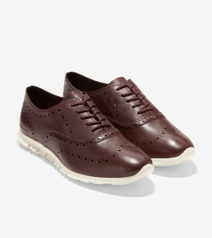 Oxfords Women Cole Haan ZERGRAND Wingtip Oxford Cordovan Oxfords Women Cole Haan ZERGRAND Wingtip Oxford Cordovan