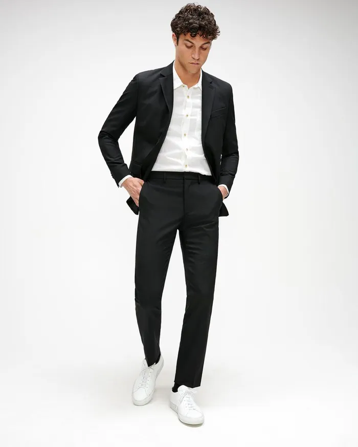 Pants Men 7 For All Mankind Tailored Cigarette Trouser In Black