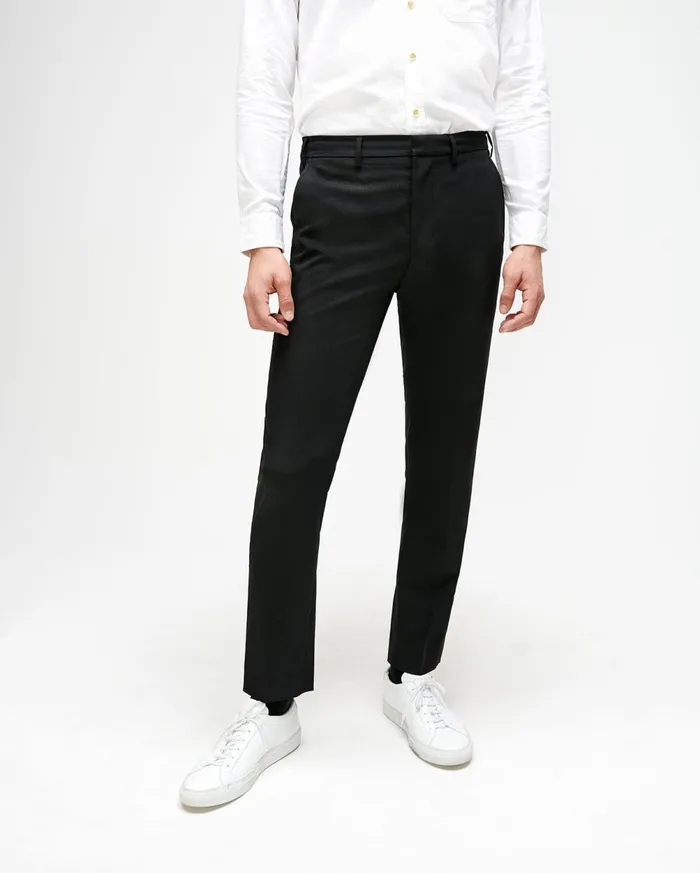 Pants Men 7 For All Mankind Tailored Cigarette Trouser In Black