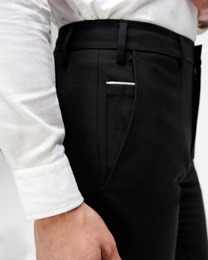 Pants Men 7 For All Mankind Tailored Cigarette Trouser In Black