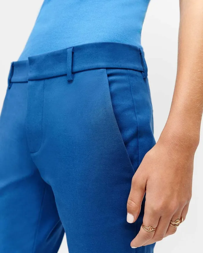 Pants Women 7 For All Mankind Cigarette Trouser In Electric Blue
