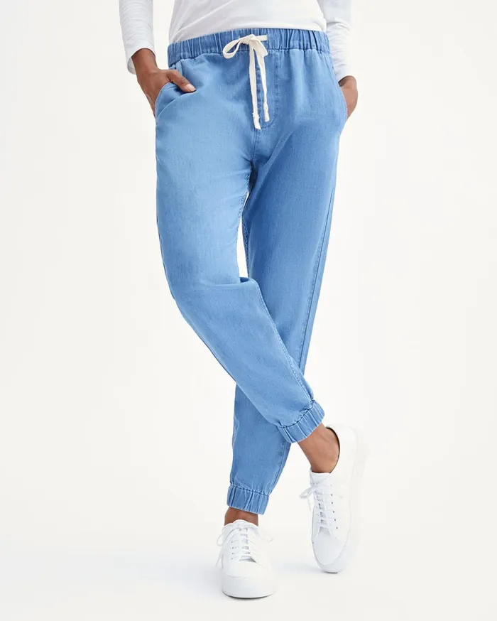 Pants Women 7 For All Mankind Drawstring Jogger In Maui