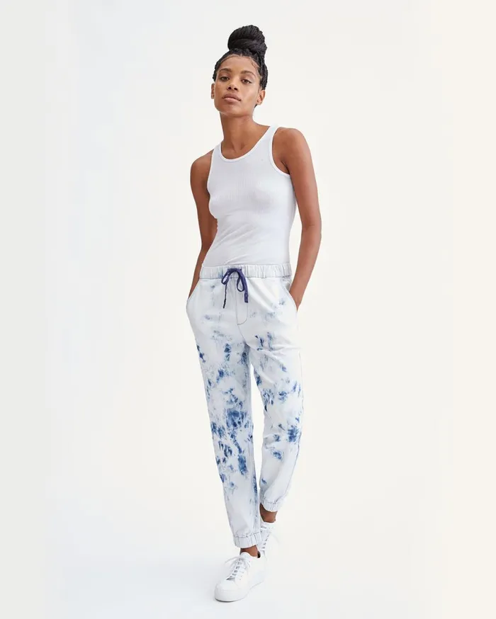 Pants Women 7 For All Mankind Drawstring Jogger In St Tropez