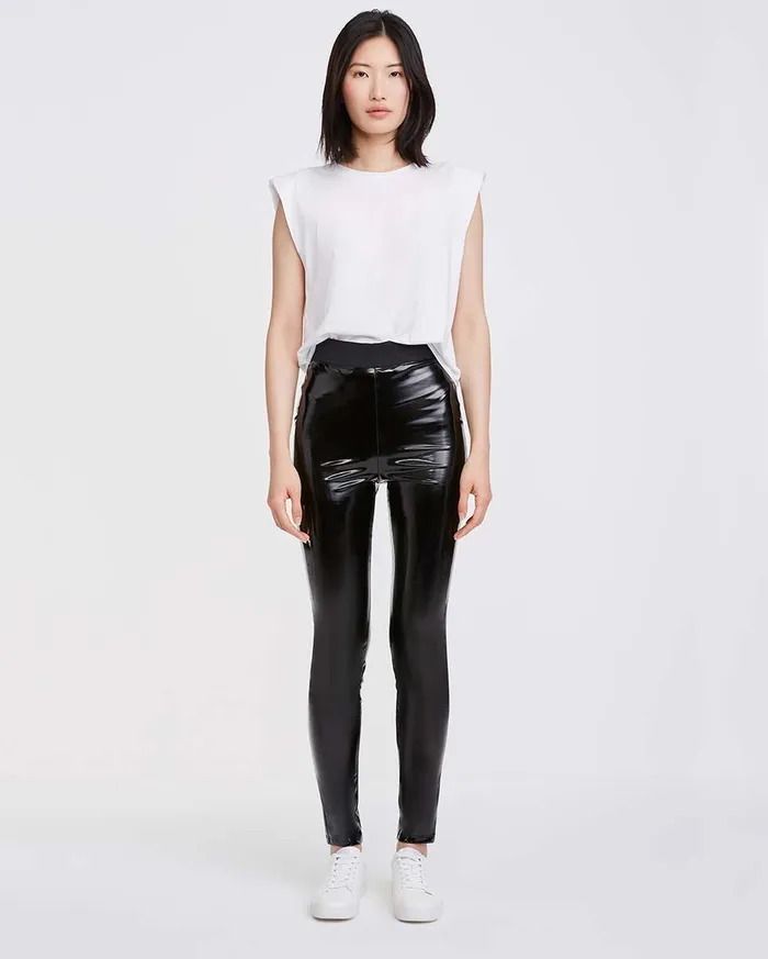 Pants Women 7 For All Mankind Liquid Legging In Jet Black