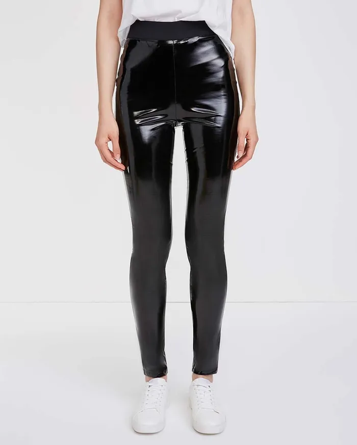 Pants Women 7 For All Mankind Liquid Legging In Jet Black