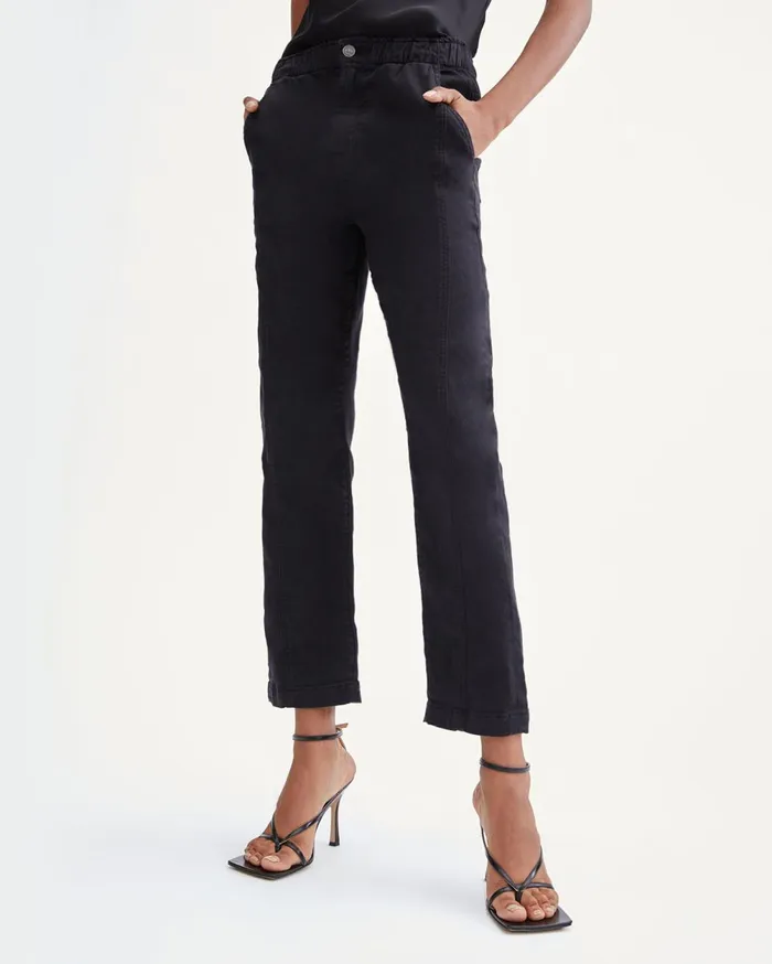 Pants Women 7 For All Mankind Slim Jogger In Black