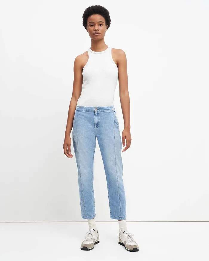 Pants Women 7 For All Mankind Slim Jogger In Bright Blue Jay
