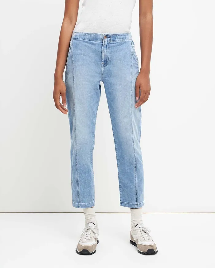 Pants Women 7 For All Mankind Slim Jogger In Bright Blue Jay