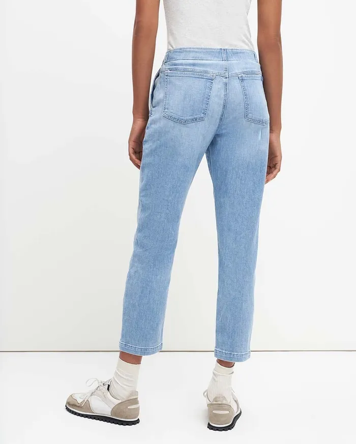Pants Women 7 For All Mankind Slim Jogger In Bright Blue Jay