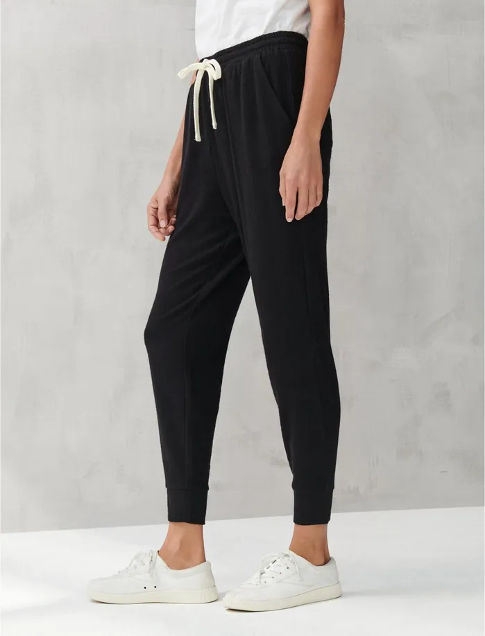 Pants Women Lucky Brand Brushed Hacci Jogger Lucky Black