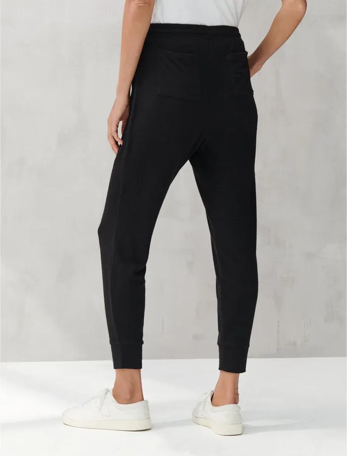 Pants Women Lucky Brand Brushed Hacci Jogger Lucky Black