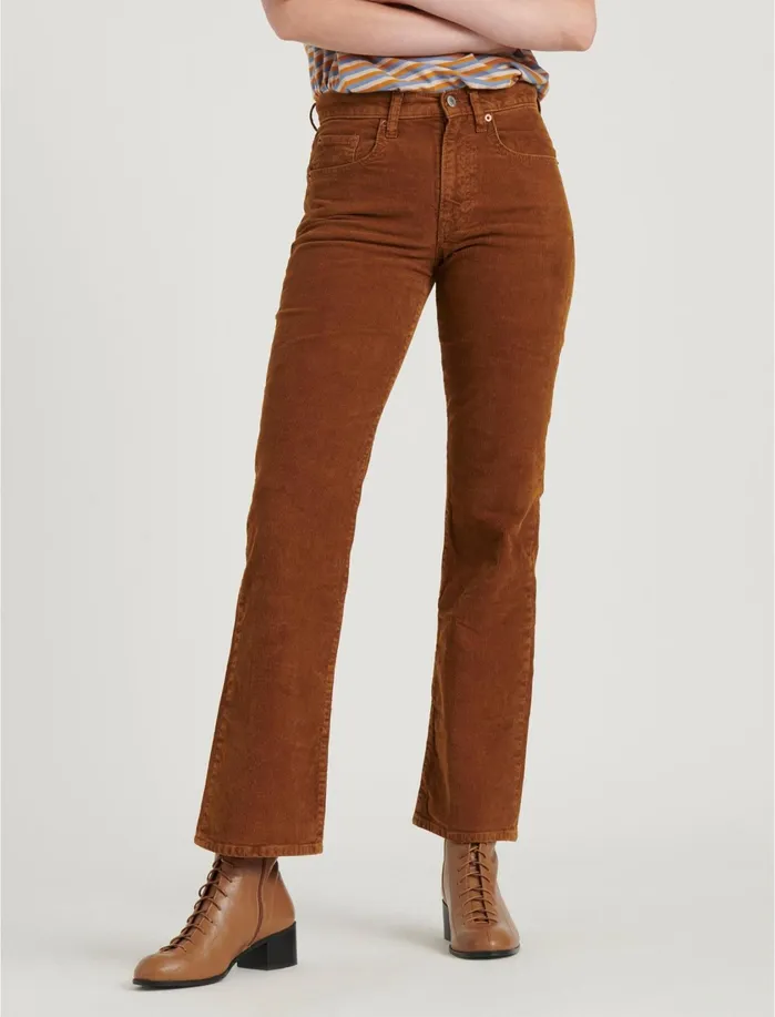 Pants Women Lucky Brand High Rise Bridgette Boot Corduroy Jean Monks Robe