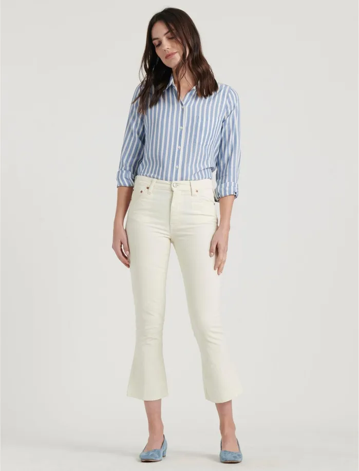 Pants Women Lucky Brand High Rise Bridgette Mini Boot Corduroy Jean Warm White Ct Pants Women Lucky Brand High Rise Bridgette Mini Boot Corduroy Jean Warm White Ct