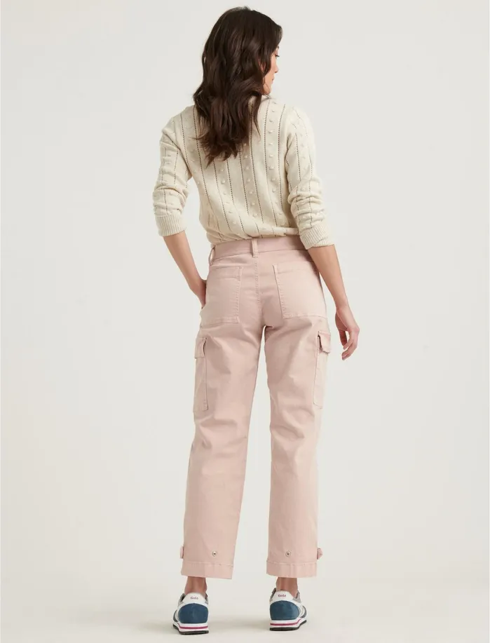 Pants Women Lucky Brand High Rise Cargo Peach Whip