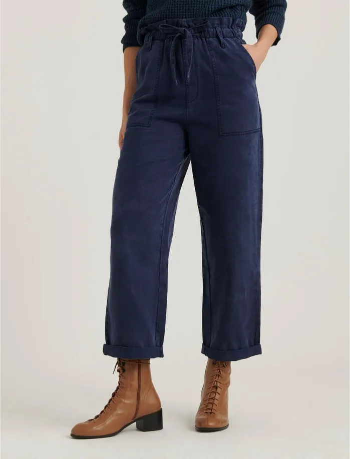 Pants Women Lucky Brand Paper Bag Utility Pant American Navy