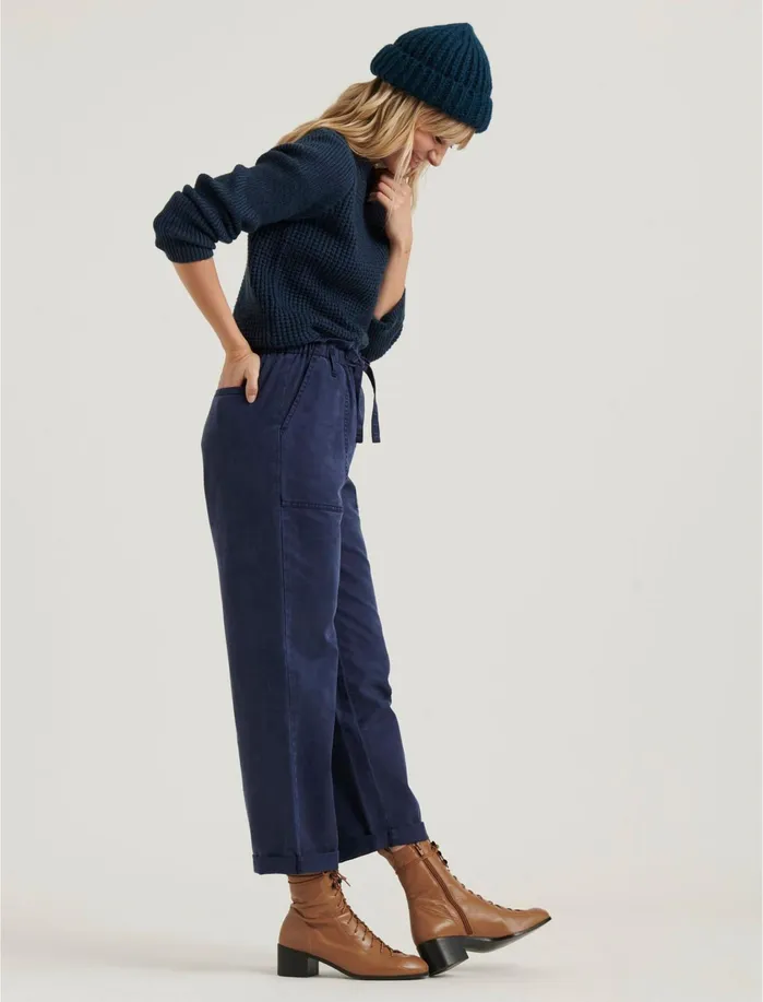 Pants Women Lucky Brand Paper Bag Utility Pant American Navy