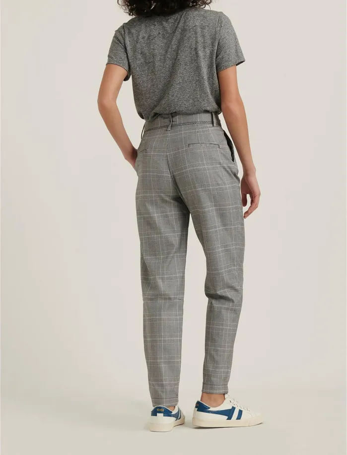 Pants Women Lucky Brand Plaid Austin Pant Grey Multi