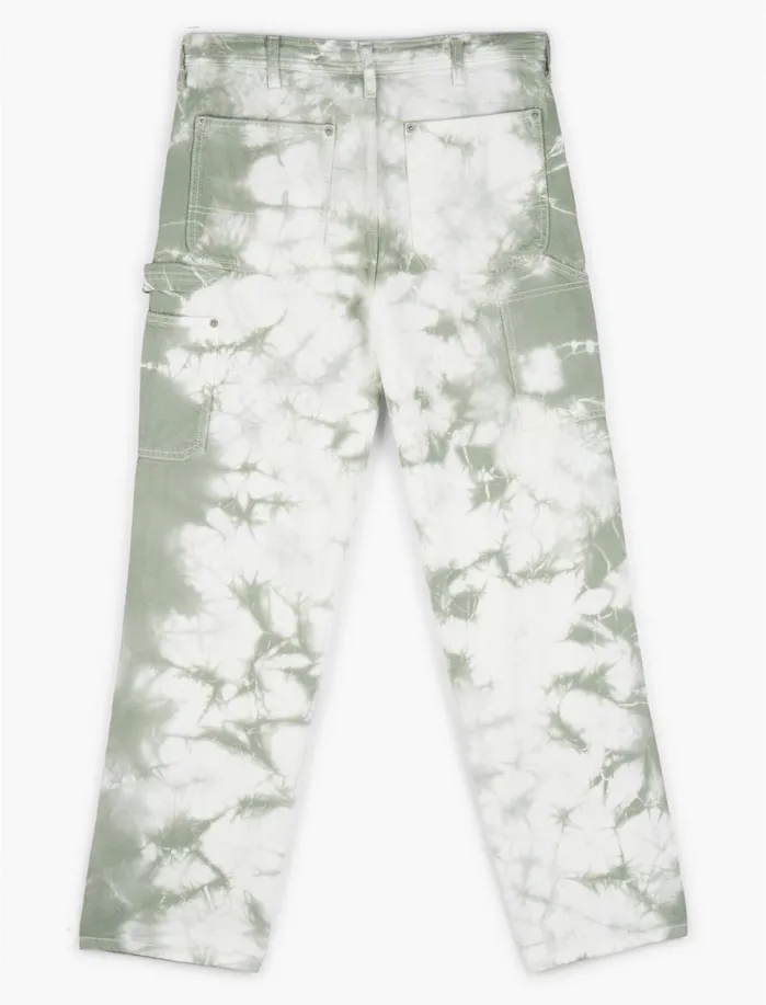 Pants Women Lucky Brand Tie Dye Carpenter Pant Desert Sage Tiedye