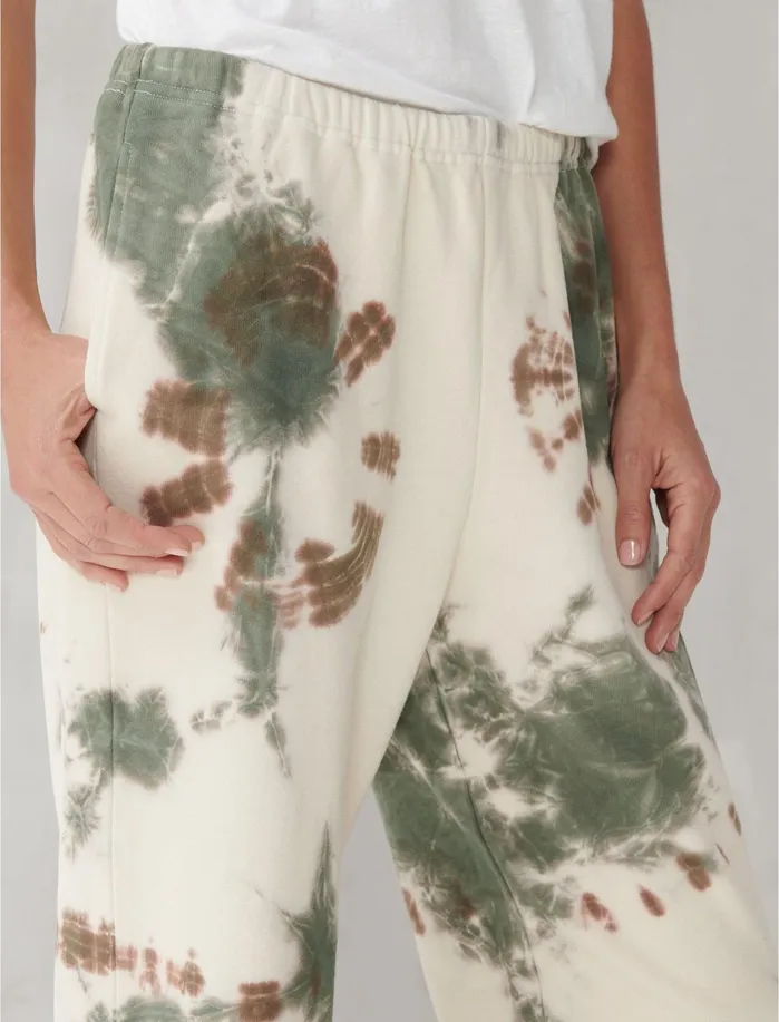 Pants Women Lucky Brand TIE DYE JOGGER Whisper White