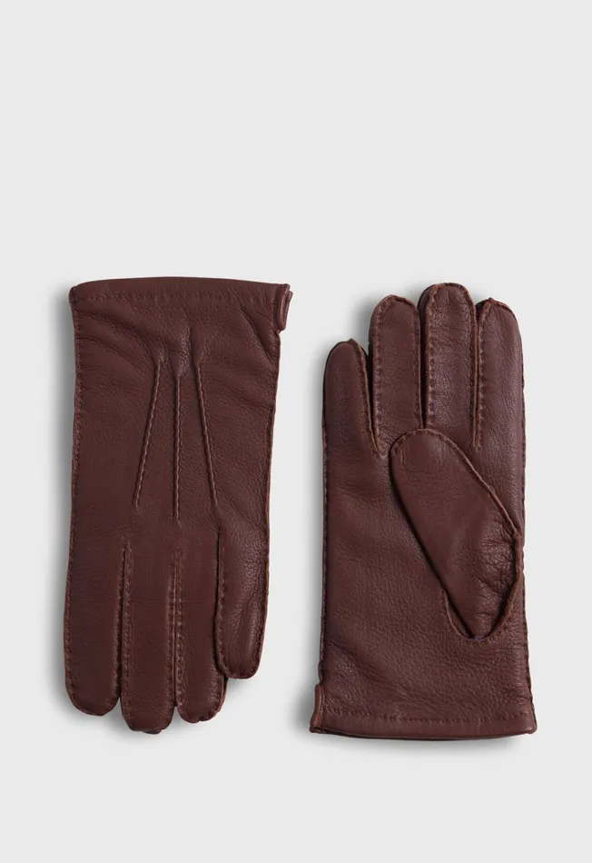 Paul Stuart Accessories Deerskin Glove Black 8211 Men
