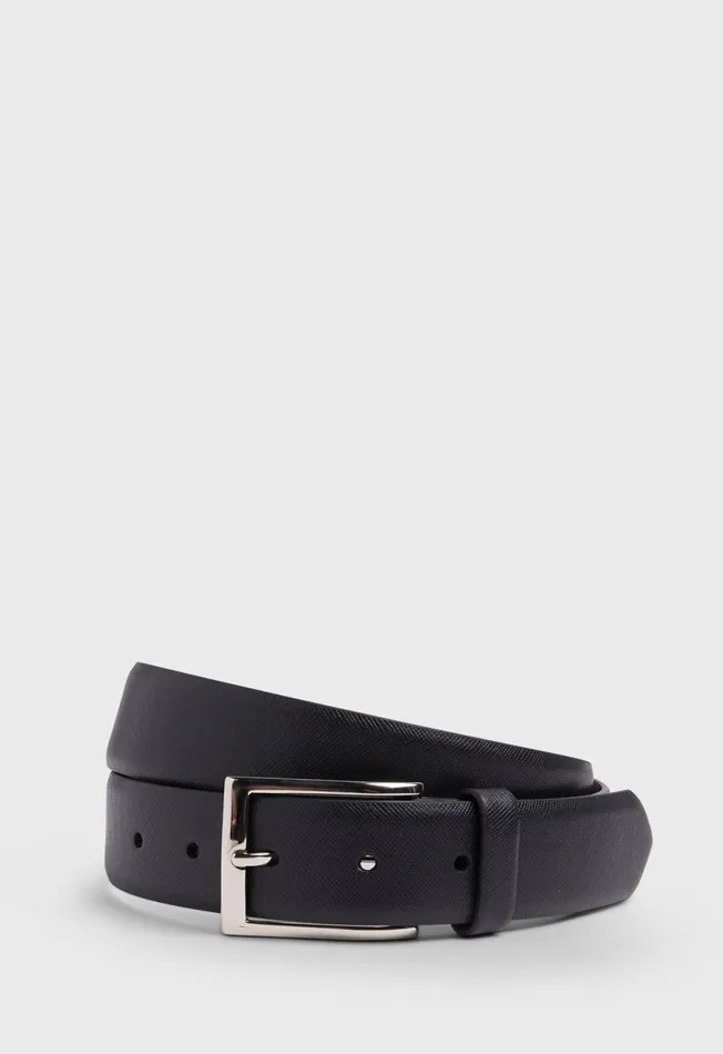 Paul Stuart Belts Leather Dress Belt Black 8211 Men