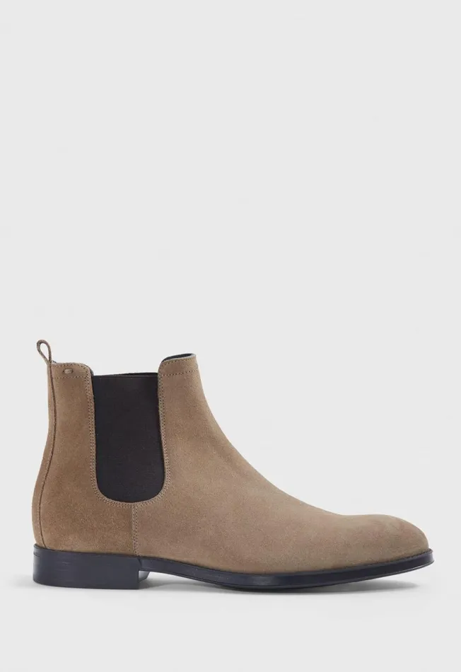 Paul Stuart Boots Chelsea Suede Boot Black 8211 Men