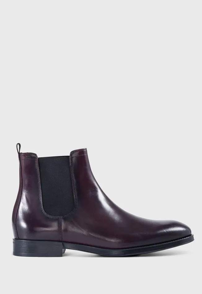 Paul Stuart Boots Leather Chelsea Boot Black 8211 Men