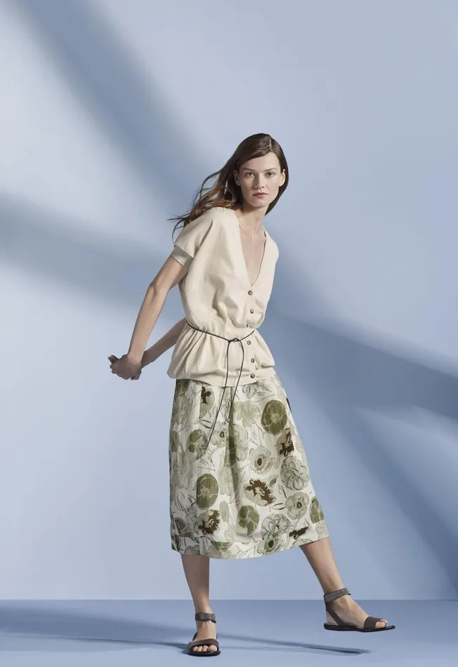 Paul Stuart Bottoms Printed Floral Flared Skirt Sage 8211 Women Paul Stuart Bottoms Printed Floral Flared Skirt Sage 8211 Women