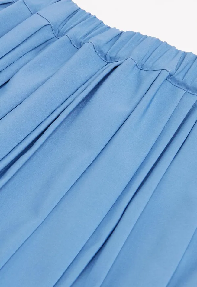 Paul Stuart Bottoms Wide Pleat Midi Skirt Bright Blue 8211 Women Paul Stuart Bottoms Wide Pleat Midi Skirt Bright Blue 8211 Women