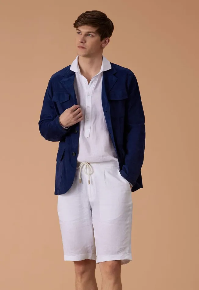 Paul Stuart Coats and Outerwear Suede Field Jacket Navy 8211 Men Paul Stuart Coats and Outerwear Suede Field Jacket Navy 8211 Men