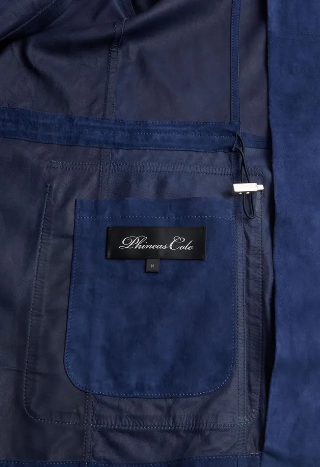 Paul Stuart Coats and Outerwear Suede Field Jacket Navy 8211 Men Paul Stuart Coats and Outerwear Suede Field Jacket Navy 8211 Men