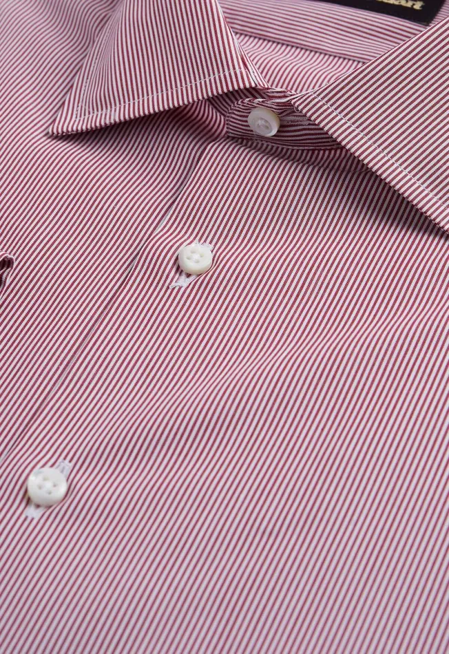 Paul Stuart Dress Shirts Fine Stripe Slim Fit Dress Shirt Red 8211 Men
