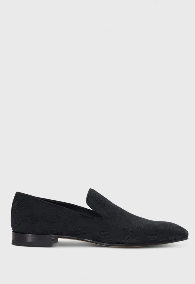 Paul Stuart Evening Harrier Brocade Formal SlipOn Black 8211 Men