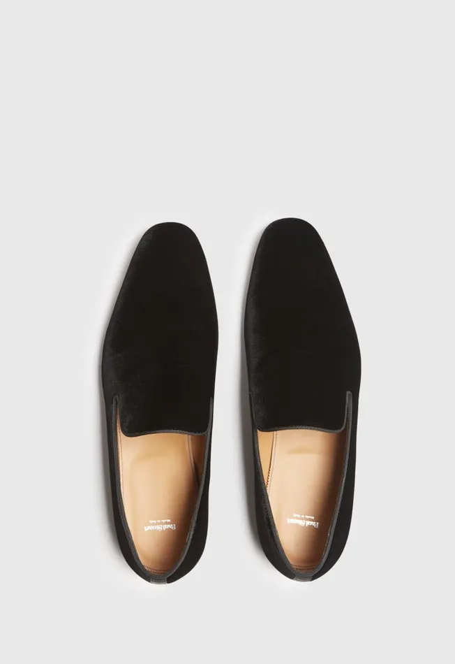 Paul Stuart Evening Harrier Formal SlipOn Velvet Black 8211 Men