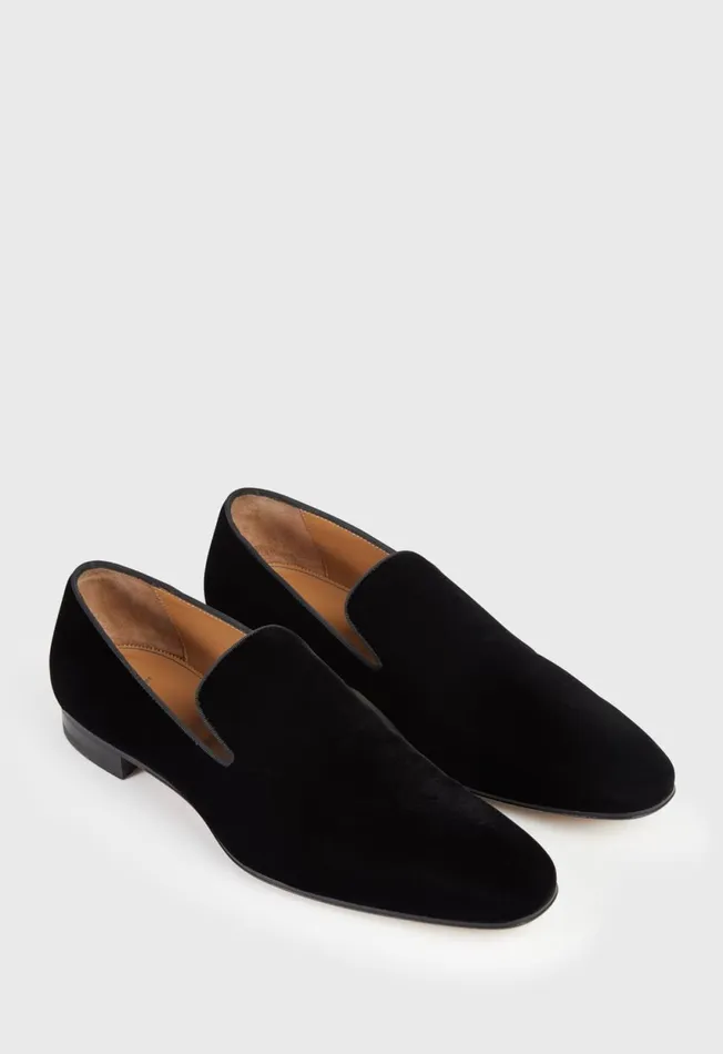 Paul Stuart Evening Harrier Formal SlipOn Velvet Black 8211 Men