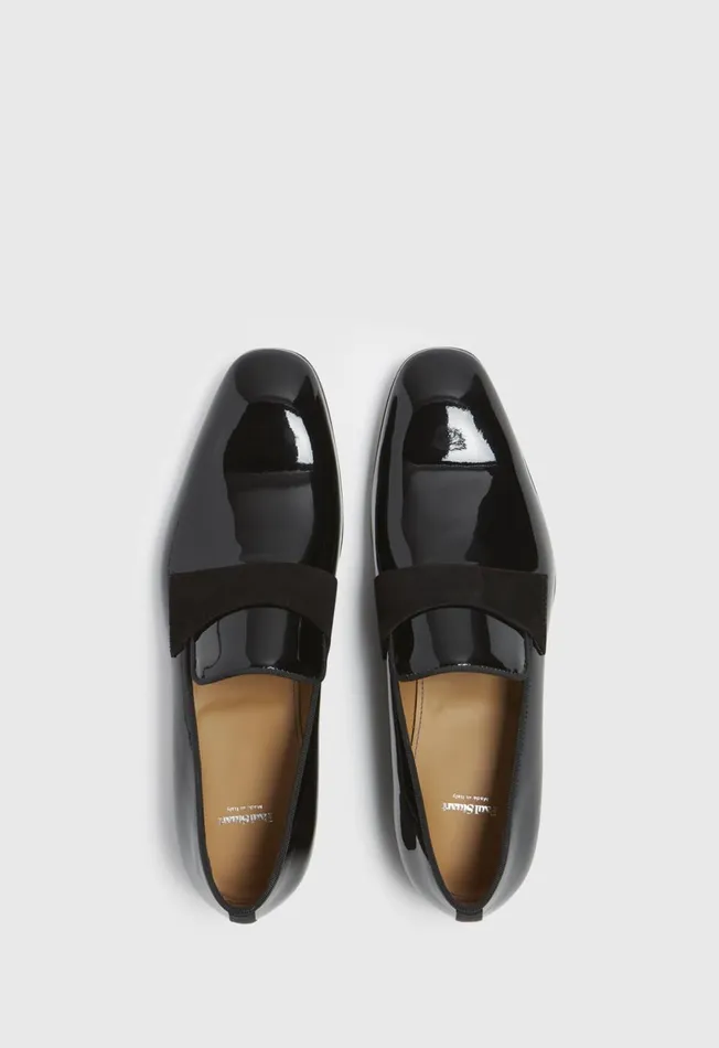 Paul Stuart Evening Heron Patent Leather Formal SlipOn Black Patent 8211 Men