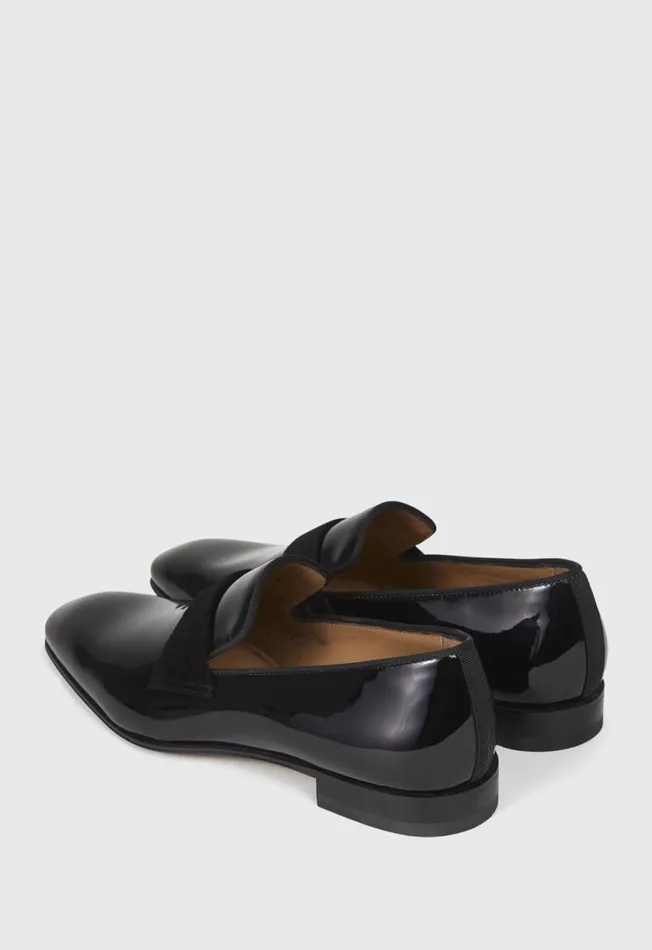 Paul Stuart Evening Heron Patent Leather Formal SlipOn Black Patent 8211 Men